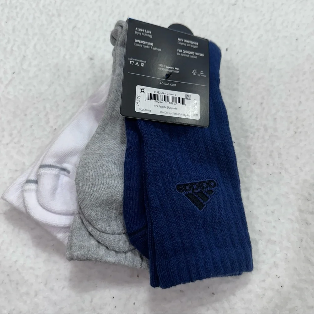 Adidas Men's Cushioned Crew Socks